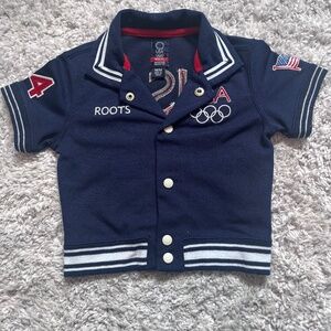 Vintage Roots.2004 USA Olympic Button Up Shirt (Kids)